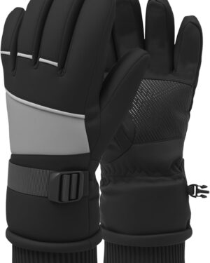 winter waterproof ski snow warm gloves for women men with touchscreen fingers for hiking biking outdoor sports