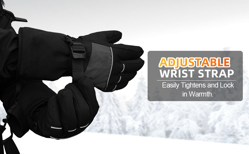 winter waterproof ski snow warm gloves for women men with touchscreen fingers for hiking biking outdoor sports