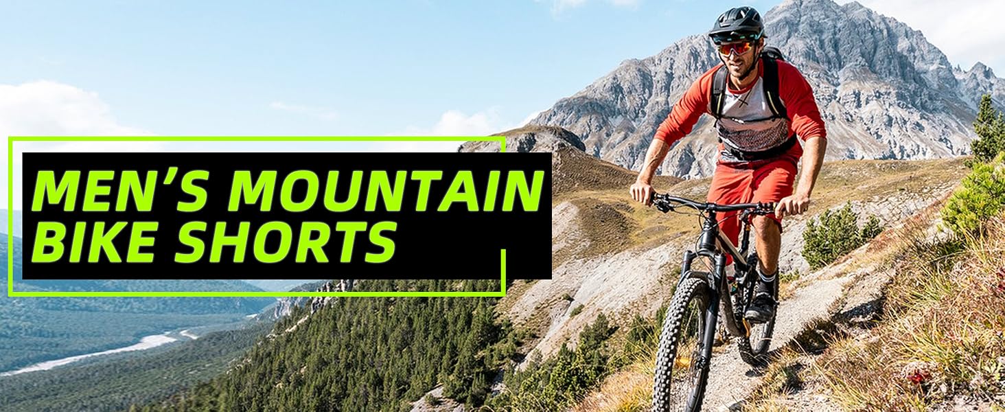 men's mountain bike shorts 3d padded loose fit riding biking cycling bicycle biker shorts