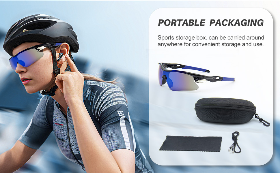 unisex sports sunglasses with uv400 & shatterproof lenses