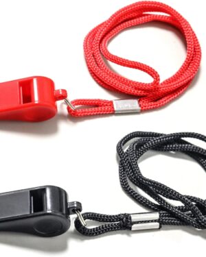 whistle with lanyard for coaches, referees, training, outdoor camping accessories
